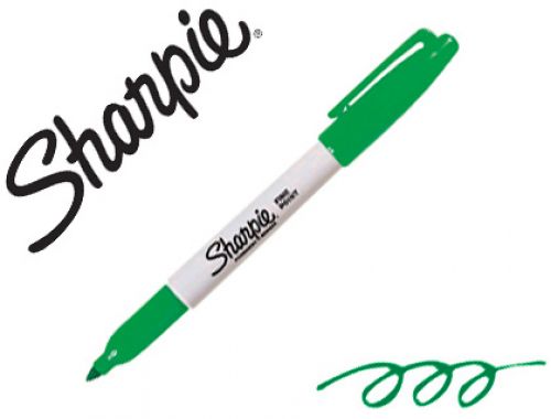Marcador sharpie permanente ponta fina verde , Sharpie , 155879 , 3501170810965